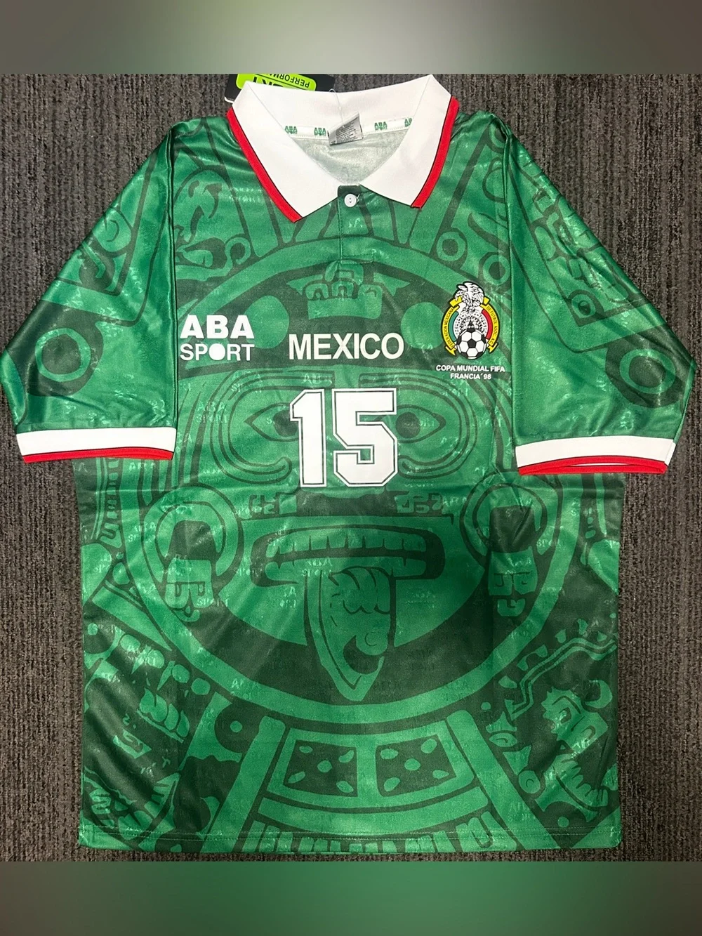 #15 HERNANDEZ Mexico 1998 Home | World Cup | Size Large - Picture 2 of 2